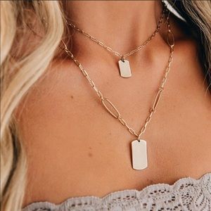 LAST ONE ❎  Boho Love Gold Layered Charm Necklace